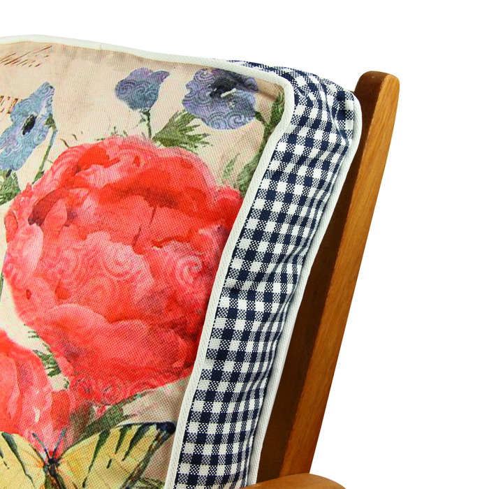 Aberto Design YM1036 Cojín Decorativo de Algodón y Poliéster, 42x42 cm, Suave y Elegante para Hogar